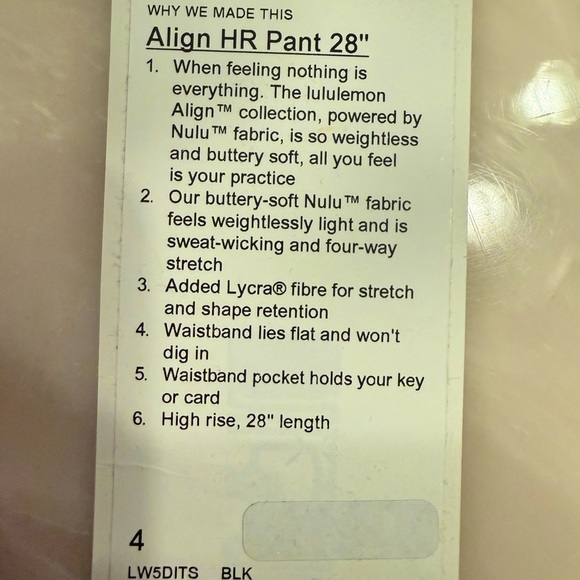Lululemon Align - Picture 6 of 6